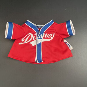 Rare htf Duffy The Disney Bear Red Baseball Jersey Shirt Outfit Clothes Rare
